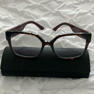 Prada Women's Tortoise Shell Square Glasses